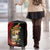 Papua New Guinea Christmas Luggage Cover Funny Melanesian Santa with Bird-of-paradise Tribal Style - Polynesian Pride