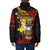 Papua New Guinea Christmas Padded Jacket Funny Melanesian Santa with Bird-of-paradise Tribal Style - Polynesian Pride
