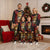Papua New Guinea Christmas Pajama Set Funny Melanesian Santa with Bird-of-paradise Tribal Style - Polynesian Pride