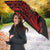 Papua New Guinea Christmas Umbrella Funny Melanesian Santa with Bird-of-paradise Tribal Style - Polynesian Pride