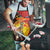 Australia and Papua New Guinea Together Apron Bird-of-paradise and Kangaroo with Oro Tapa and Aboriginal Art Motifs - Polynesian Pride