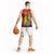 Australia and Papua New Guinea Together Basketball Jersey Bird-of-paradise and Kangaroo with Oro Tapa and Aboriginal Art Motifs - Polynesian Pride