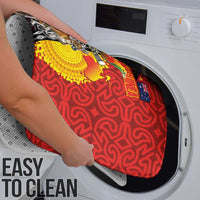 Australia and Papua New Guinea Together Bathroom Set Bird-of-paradise and Kangaroo with Oro Tapa and Aboriginal Art Motifs - Polynesian Pride