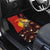 Australia and Papua New Guinea Together Car Mats Bird-of-paradise and Kangaroo with Oro Tapa and Aboriginal Art Motifs - Polynesian Pride