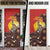 Australia and Papua New Guinea Together Door Cover Bird-of-paradise and Kangaroo with Oro Tapa and Aboriginal Art Motifs - Polynesian Pride