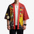 Australia and Papua New Guinea Together Kimono Bird-of-paradise and Kangaroo with Oro Tapa and Aboriginal Art Motifs - Polynesian Pride