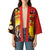 Australia and Papua New Guinea Together Kimono Bird-of-paradise and Kangaroo with Oro Tapa and Aboriginal Art Motifs - Polynesian Pride