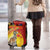 Australia and Papua New Guinea Together Luggage Cover Bird-of-paradise and Kangaroo with Oro Tapa and Aboriginal Art Motifs - Polynesian Pride