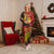 Australia and Papua New Guinea Together Christmas Pajama Set Bird-of-paradise and Kangaroo with Oro Tapa and Aboriginal Art Motifs - Polynesian Pride