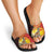 Australia and Papua New Guinea Together Slide Sandals Bird-of-paradise and Kangaroo with Oro Tapa and Aboriginal Art Motifs - Polynesian Pride