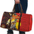 Australia and Papua New Guinea Together Travel Bag Bird-of-paradise and Kangaroo with Oro Tapa and Aboriginal Art Motifs - Polynesian Pride