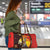 Australia and Papua New Guinea Together Travel Bag Bird-of-paradise and Kangaroo with Oro Tapa and Aboriginal Art Motifs - Polynesian Pride
