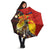 Australia and Papua New Guinea Together Umbrella Bird-of-paradise and Kangaroo with Oro Tapa and Aboriginal Art Motifs - Polynesian Pride