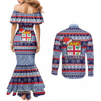custom-fiji-christmas-couples-matching-mermaid-dress-and-long-sleeve-button-shirts-fijian-santa-and-coat-of-arms-mix-tapa-pattern-striped-style
