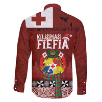 Tongan Christmas Family Matching Off Shoulder Maxi Dress and Hawaiian Shirt Kilisimasi Fiefia with Ngatu Art Tattoo