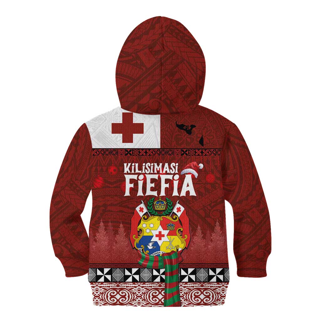 Tongan Christmas Kid Hoodie Kilisimasi Fiefia with Ngatu Art Tattoo