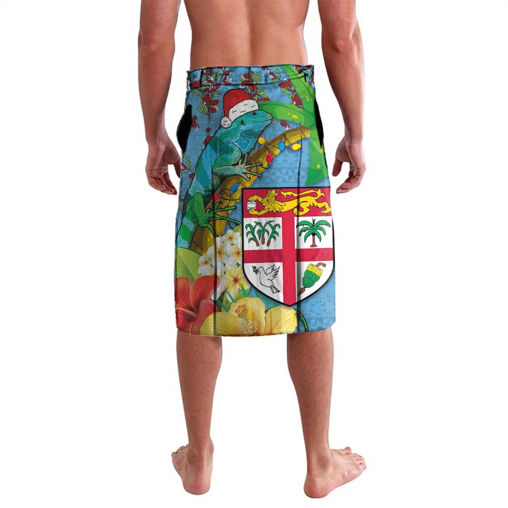 Fijians Iguana Tagimoucia Christmas Lavalava Christmas Palm Tree and Hibiscus