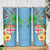 Fijians Iguana Tagimoucia Christmas Skinny Tumbler Christmas Palm Tree and Hibiscus
