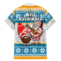 Hawaii Mele Kalikimaka Family Matching Mermaid Dress and Hawaiian Shirt Funny Santa and Coconut Mix Kakau Pattern LT03 - Polynesian Pride
