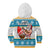 Hawaii Mele Kalikimaka Kid Hoodie Funny Santa and Coconut Mix Kakau Pattern LT03 - Polynesian Pride