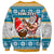 Custom Hawaii Mele Kalikimaka Sweatshirt Funny Santa and Coconut Mix Kakau Pattern LT03 - Polynesian Pride