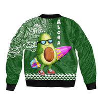Hawaii Bomber Jacket Aloha Funny Avocado Mix Kakau Hawaiian Tribal LT03 - Polynesian Pride