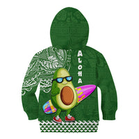 Hawaii Kid Hoodie Aloha Funny Avocado Mix Kakau Hawaiian Tribal LT03 - Polynesian Pride