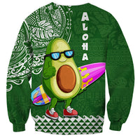 Hawaii Sweatshirt Aloha Funny Avocado Mix Kakau Hawaiian Tribal LT03 - Polynesian Pride