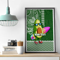 Aloha Avocado Funny Fruits Custom Canvas Wall Art Mix Hawaiian Kakau Tribal LT03 - Polynesian Pride