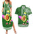 Aloha Avocado Funny Fruits Custom Couples Matching Summer Maxi Dress and Hawaiian Shirt Mix Hawaiian Kakau Tribal LT03 Green - Polynesian Pride