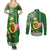 Aloha Avocado Funny Fruits Custom Couples Matching Summer Maxi Dress and Long Sleeve Button Shirt Mix Hawaiian Kakau Tribal LT03 - Polynesian Pride
