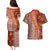 Hawaii Native Tapa Elements and Hibiscus Flowers Couples Matching Puletasi and Hawaiian Shirt LT03 - Polynesian Pride