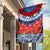 Samoan Tapa Garden Flag Ula Fala and Teuila Flower LT03 House Flag Blue - Polynesian Pride