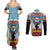 Royal New Zealand Air Force ANZAC Day Couples Matching Summer Maxi Dress and Long Sleeve Button Shirt Te Tauaarangi o Aotearoa LT03 - Polynesian Pride