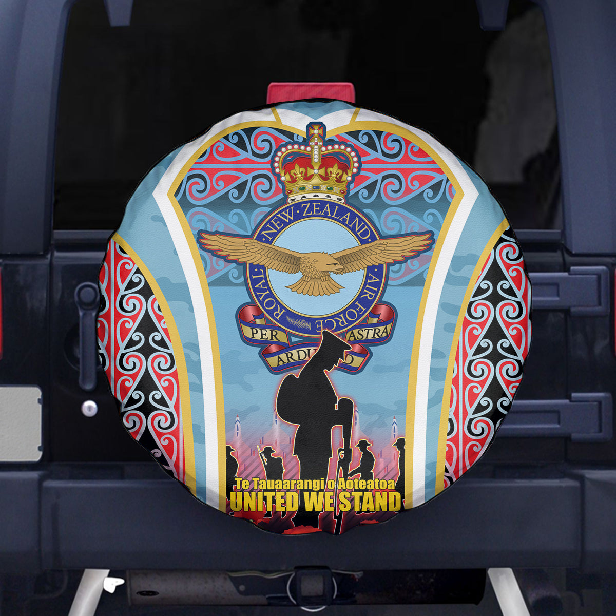 Royal New Zealand Air Force ANZAC Day Spare Tire Cover Te Tauaarangi o Aotearoa LT03 - Polynesian Pride