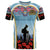 Royal New Zealand Air Force ANZAC Day T Shirt Te Tauaarangi o Aotearoa LT03 Blue - Polynesian Pride