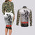 New Zealand and Australia ANZAC Day Couples Matching Long Sleeve Bodycon Dress and Long Sleeve Button Shirt Koala and Kiwi Bird Soldier Gallipoli Camouflage Style LT03 - Polynesian Pride