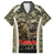 New Zealand and Australia ANZAC Day Family Matching Long Sleeve Bodycon Dress and Hawaiian Shirt Koala and Kiwi Bird Soldier Gallipoli Camouflage Style LT03 Dad's Shirt - Short Sleeve Green - Polynesian Pride