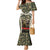 New Zealand and Australia ANZAC Day Family Matching Mermaid Dress and Hawaiian Shirt Koala and Kiwi Bird Soldier Gallipoli Camouflage Style LT03 Mom's Dress Green - Polynesian Pride