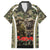 New Zealand and Australia ANZAC Day Family Matching Short Sleeve Bodycon Dress and Hawaiian Shirt Koala and Kiwi Bird Soldier Gallipoli Camouflage Style LT03 Dad's Shirt - Short Sleeve Green - Polynesian Pride