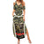 New Zealand and Australia ANZAC Day Family Matching Summer Maxi Dress and Hawaiian Shirt Koala and Kiwi Bird Soldier Gallipoli Camouflage Style LT03 Mom's Dress Green - Polynesian Pride