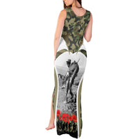 New Zealand and Australia ANZAC Day Tank Maxi Dress Koala and Kiwi Bird Soldier Gallipoli Camouflage Style LT03 - Polynesian Pride