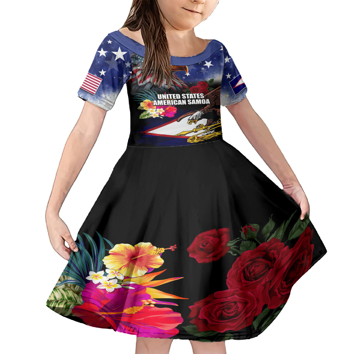 group usa short dresses Handmade Short Dress In USA Flag Pattern with Metallic Sequins