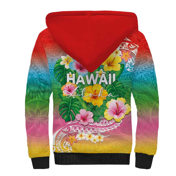 Hawaii Sherpa Hoodie Nanakuli High and Intermediate School Reggae Color Polynesian main image 0