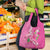 Hawaii Aloha Turtle Hibiscus and Leaves Grocery Bag with Polynesian and Kakau Tattoos Rose Color - Polynesian Pride