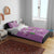 Hawaii Aloha Turtle Hibiscus and Leaves Bedding Set with Polynesian and Kakau Tattoos Lilac Color - Polynesian Pride