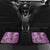 Hawaii Aloha Turtle Hibiscus and Leaves Car Mats with Polynesian and Kakau Tattoos Lilac Color - Polynesian Pride