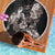 Hawaii Aloha Turtle Hibiscus and Leaves Beach Blanket with Polynesian and Kakau Tattoos Black Color - Polynesian Pride