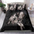 Hawaii Aloha Turtle Hibiscus and Leaves Bedding Set with Polynesian and Kakau Tattoos Black Color - Polynesian Pride
