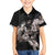 Hawaii Aloha Turtle Hibiscus and Leaves Family Matching Summer Maxi Dress and Hawaiian Shirt with Polynesian and Kakau Tattoos Black Color - Polynesian Pride